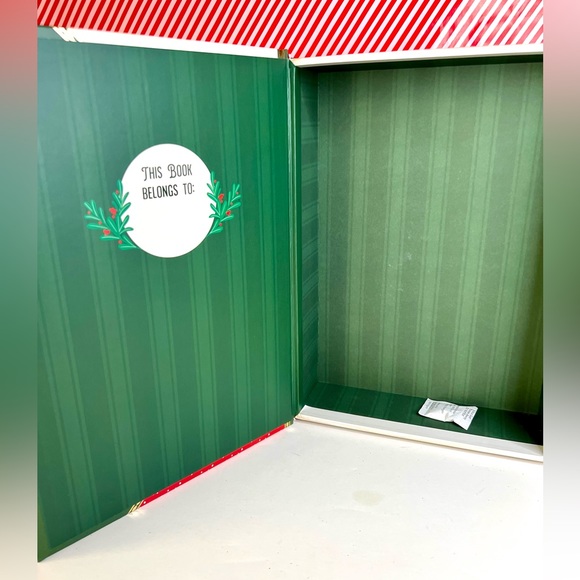 Large Christmas Santa Fake Book Box Decor Gift Holly Jolly HoHoHo Vintage Image - Picture 10 of 13